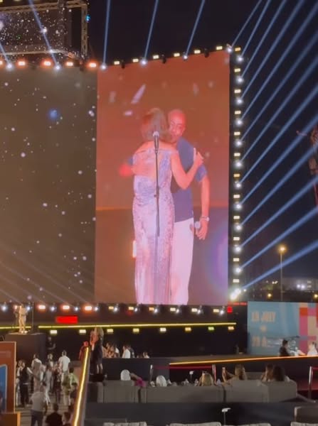 تامر عاشور مفاجأة حفل أنغام في مهرجان العلمين