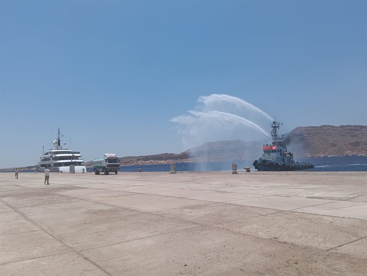 تفقد ميناء شرم الشيخ