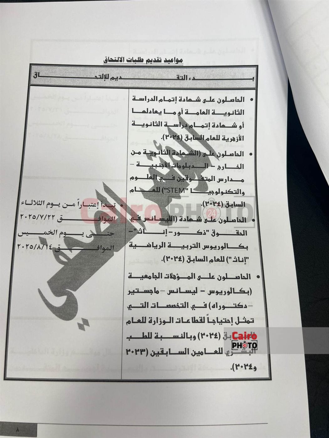 <strong>قبول دفعة جديدة بكلية الشرطة</strong>