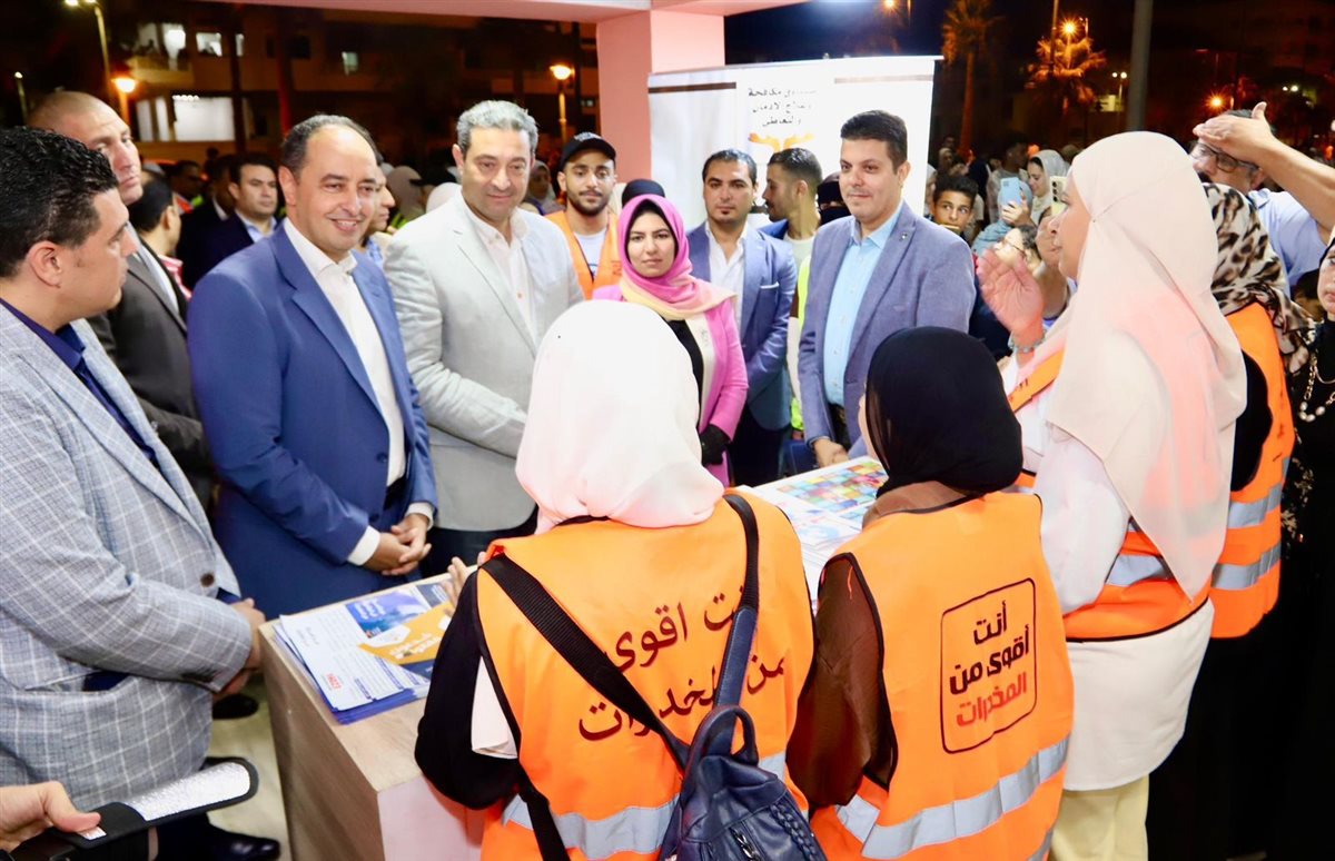 محافظ دمياط ومدير مكافحة الإدمان