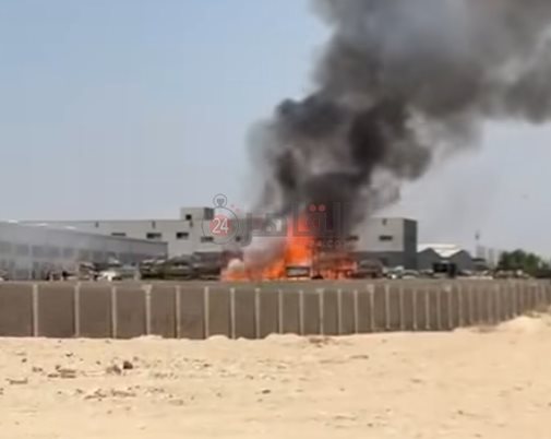 حريق مصنع لصناعة النسكافيه والكباتشبنو بالمنطقة الصناعية (2)