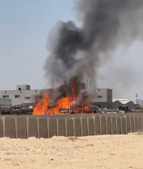 حريق مصنع لصناعة النسكافيه والكباتشبنو بالمنطقة الصناعية (3)