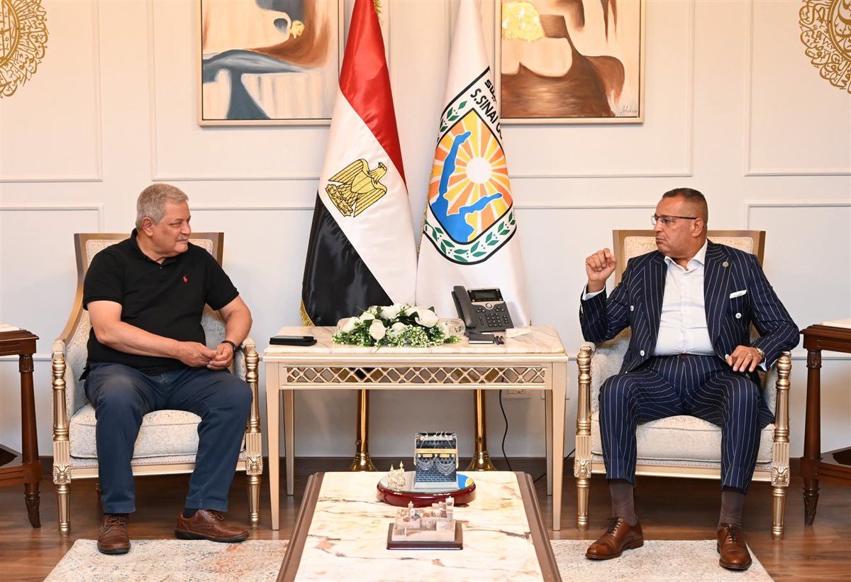 محافظ جنوب سيناء يستقبل رئيس الشركة القابضة لمياه الشرب