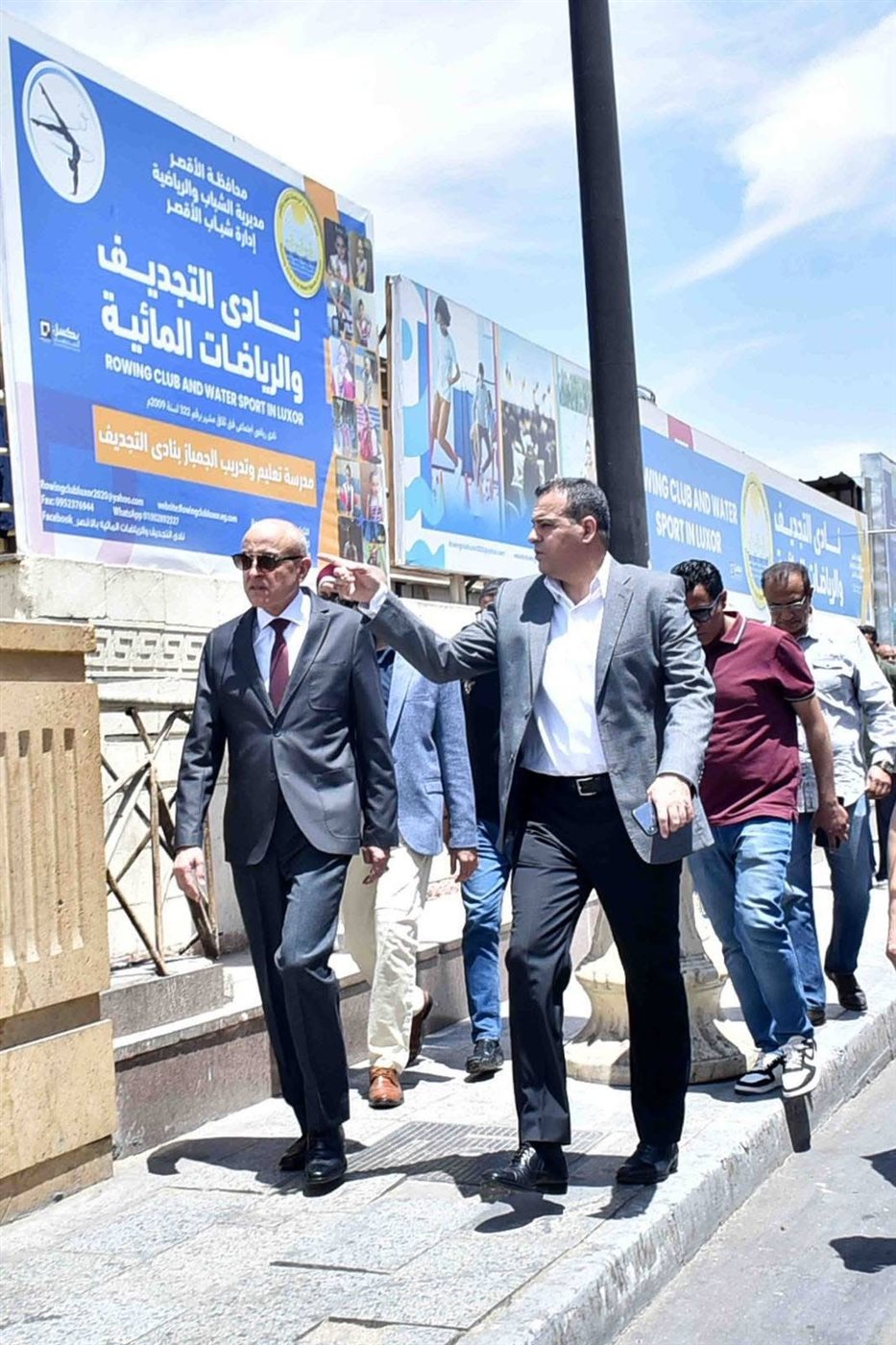 جولة صباحية لمحافظ الأقصر