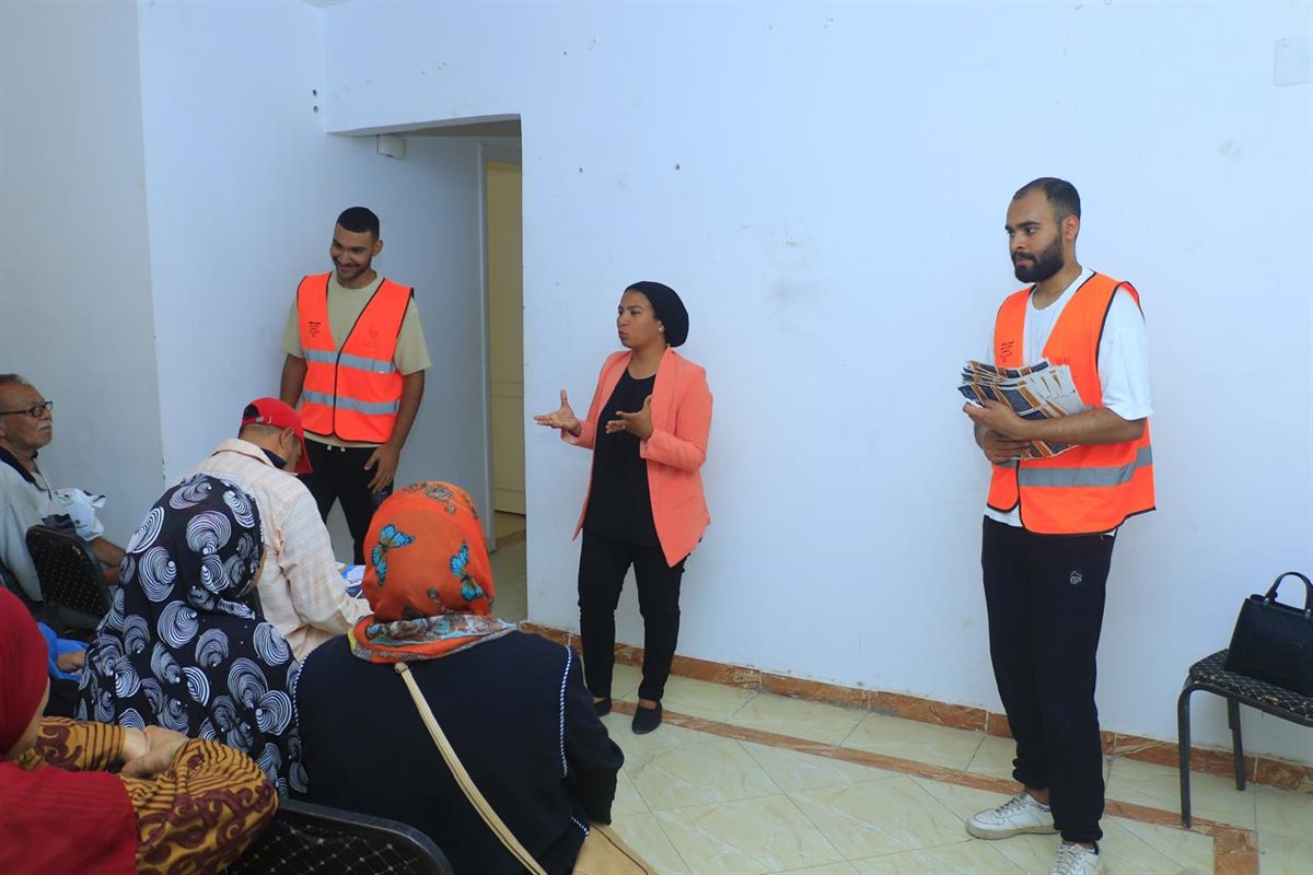 التضامن تطلق قافلة تنموية بمنطقة حدائق أكتوبر  