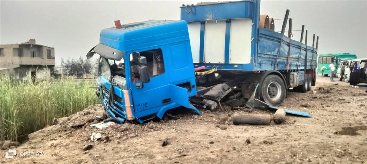 حادث على طريق بورسعيد 