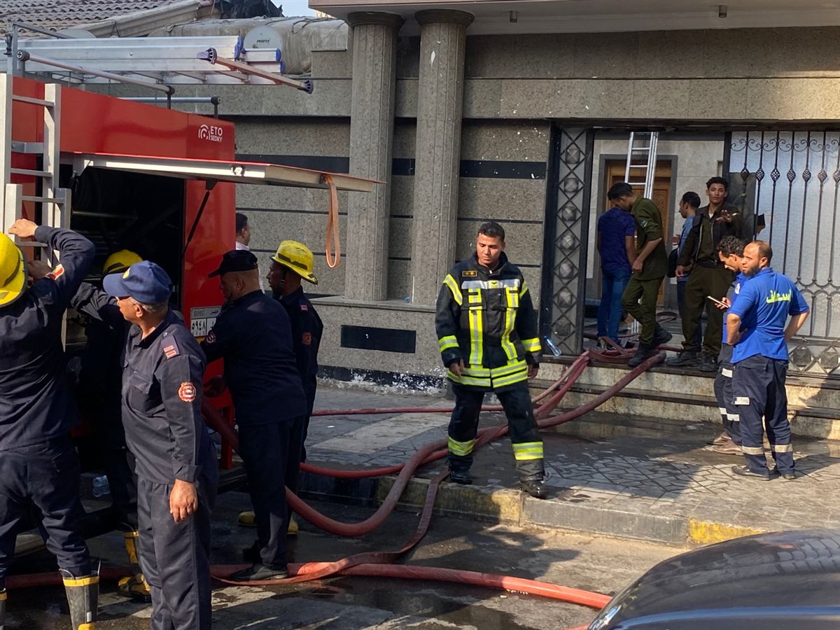 جانب من حريق العجوزة