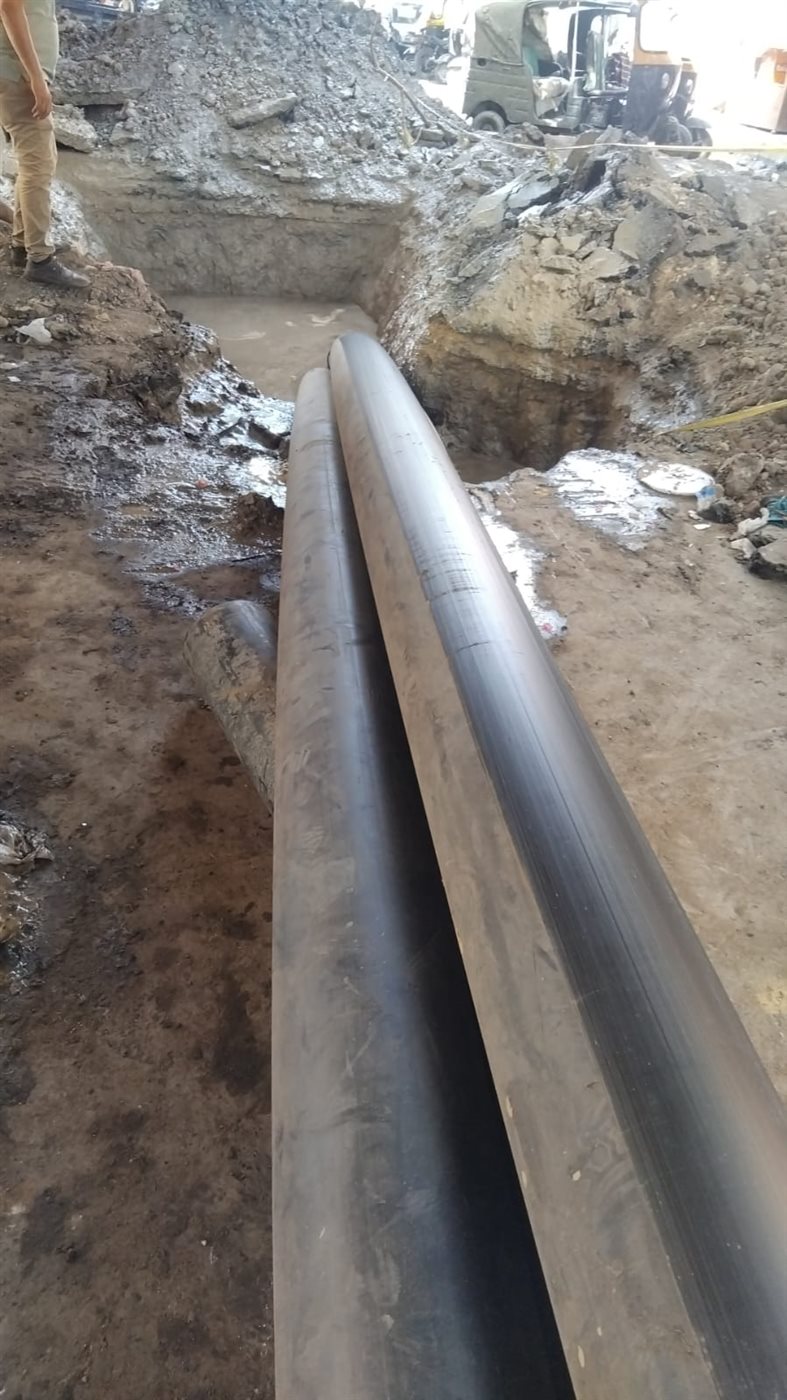 عبور الكابلات أسفل خطوط السكة الحديد بعد اختبارها