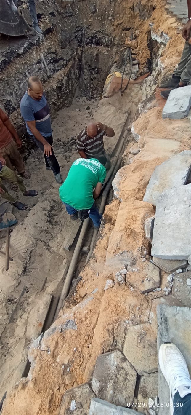 عبور الكابلات أسفل خطوط السكة الحديد بعد اختبارها