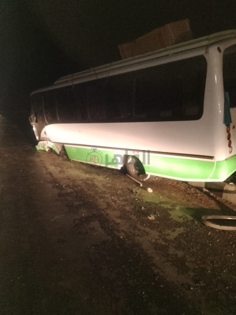 حادث مصرع 3 فتيات وإصابة 14 أخرين في انقلاب ميني باص بالمنيا (1)