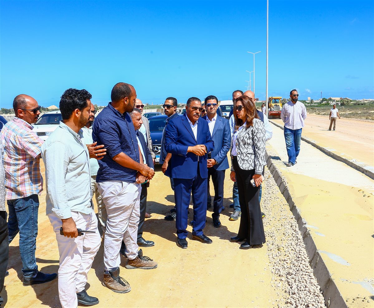 وزيرة التنمية المحلية ومحافظ دمياط