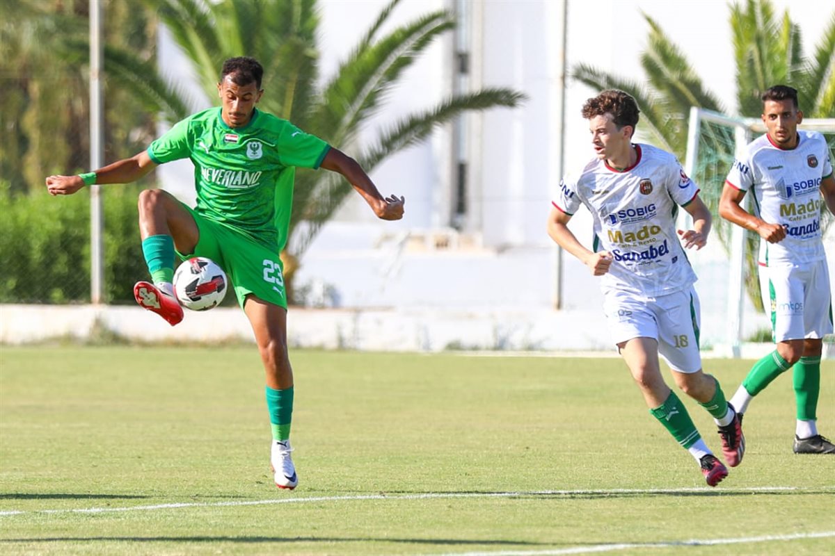 <strong>المصري يفوز على هلال مساكن بثلاثية نظيفة </strong>