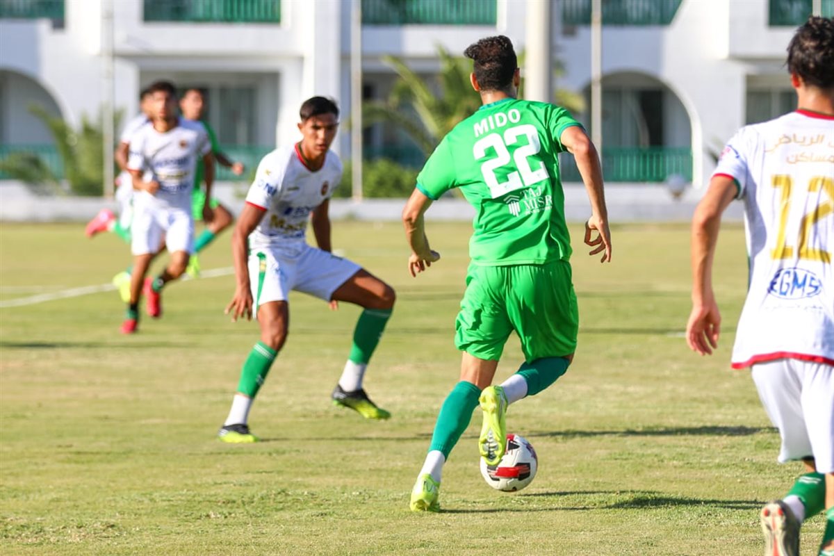 <strong>المصري يفوز على هلال مساكن بثلاثية نظيفة </strong>