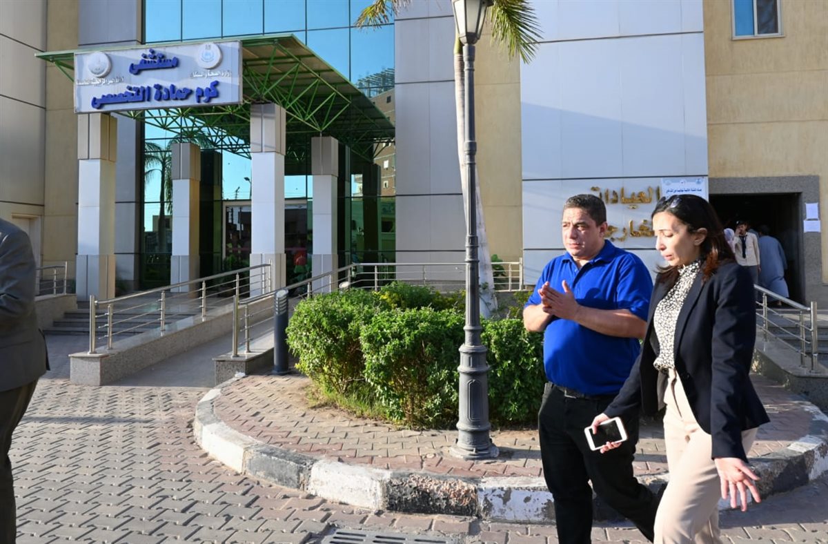 محافظ البحيرة تتفقد مستشفى كوم حمادة