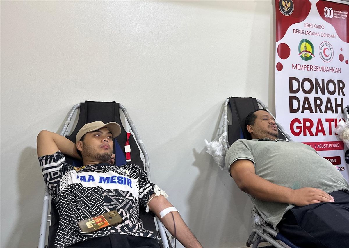 الهلال الأحمر المصري يطلق حملة للتبرع بالدم بالتعاون مع سفارة إندونيسيا