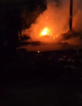 اندلاع حريق بمحيط محطة مترو عين حلوان