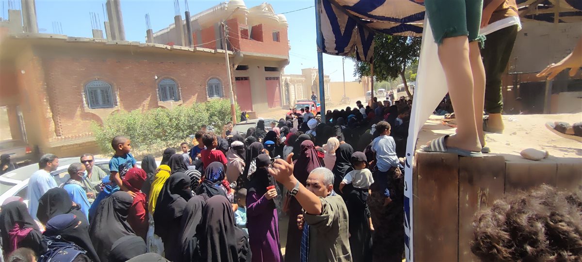  توافد كبير للناخبين في قرية أولاد سالم بمركز دار السلام بسوهاج 