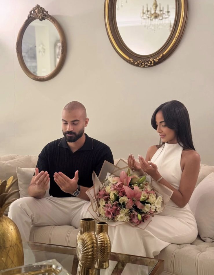 نور شقيقة هنا الزاهد تحتفل بخطبتها