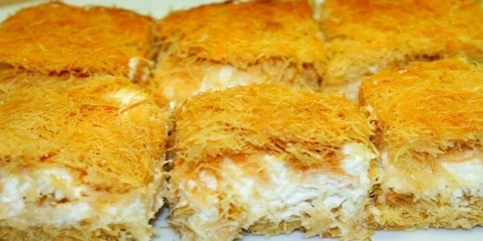 طريقة عمل كنافة بالقشطة