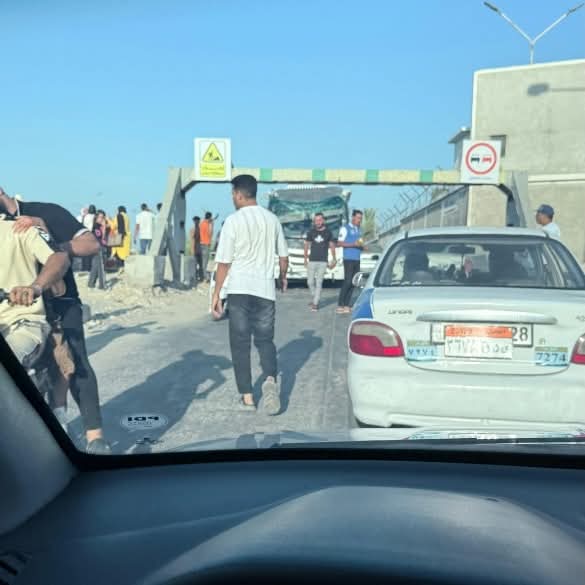 حادث بطريق الشاحنات ببورسعيد 