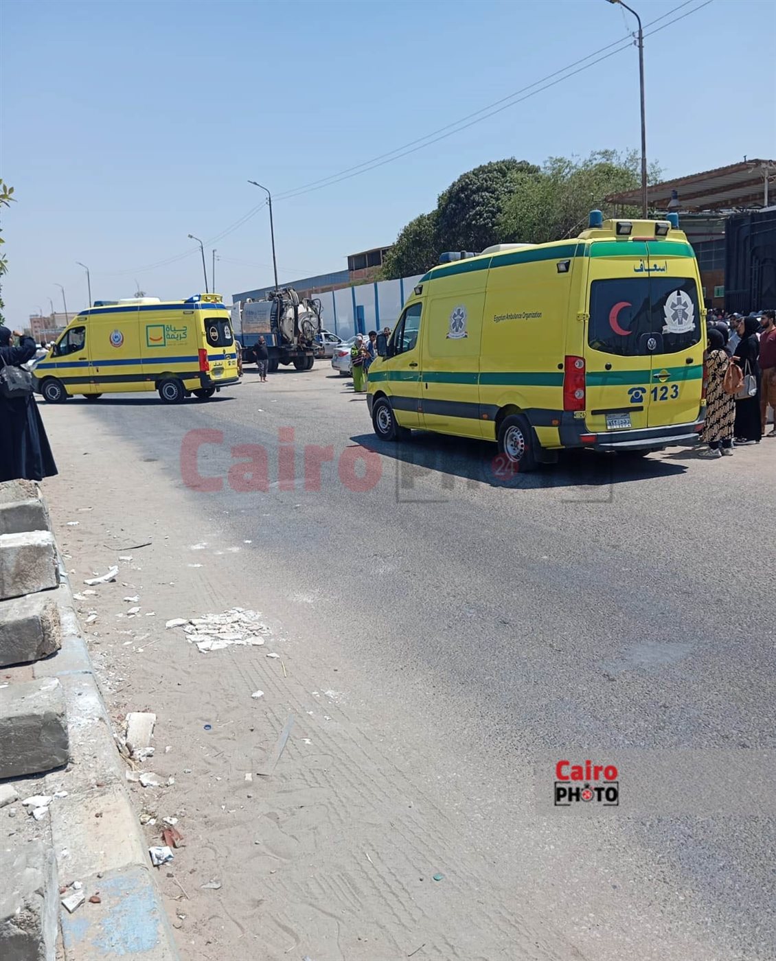 حريق بمخزن بالمنطقة الصناعية بالإسماعيلية