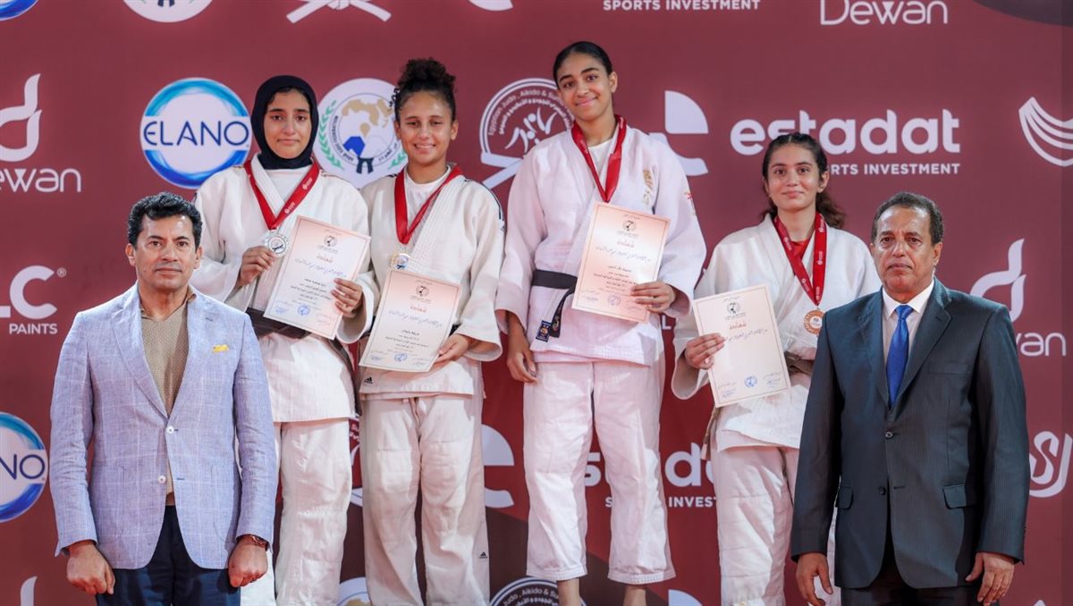 لاعبات الجودو في البطولة العربية