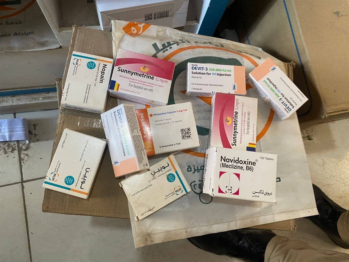 ضبط مخزن أدوية غير مرخص