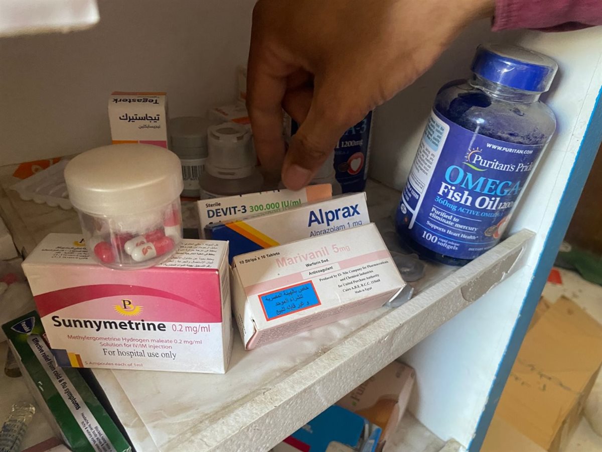 ضبط مخزن أدوية غير مرخص