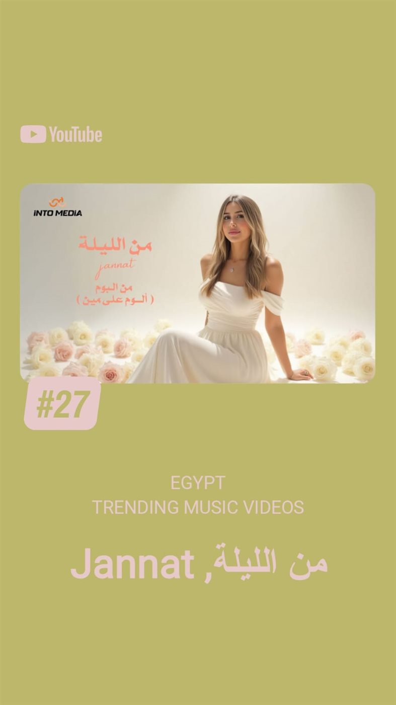 جنات تتصدر التريند بأغاني البومها الجديد منها أغنية من الليلة