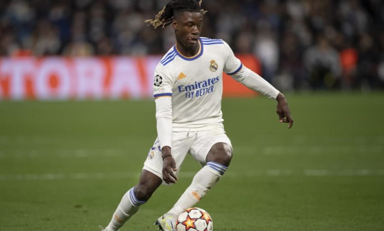 <strong>لاعب الوسط الفرنسي إدوارد كامافينجا لاعب وسط ريال مدريد الإسباني</strong>