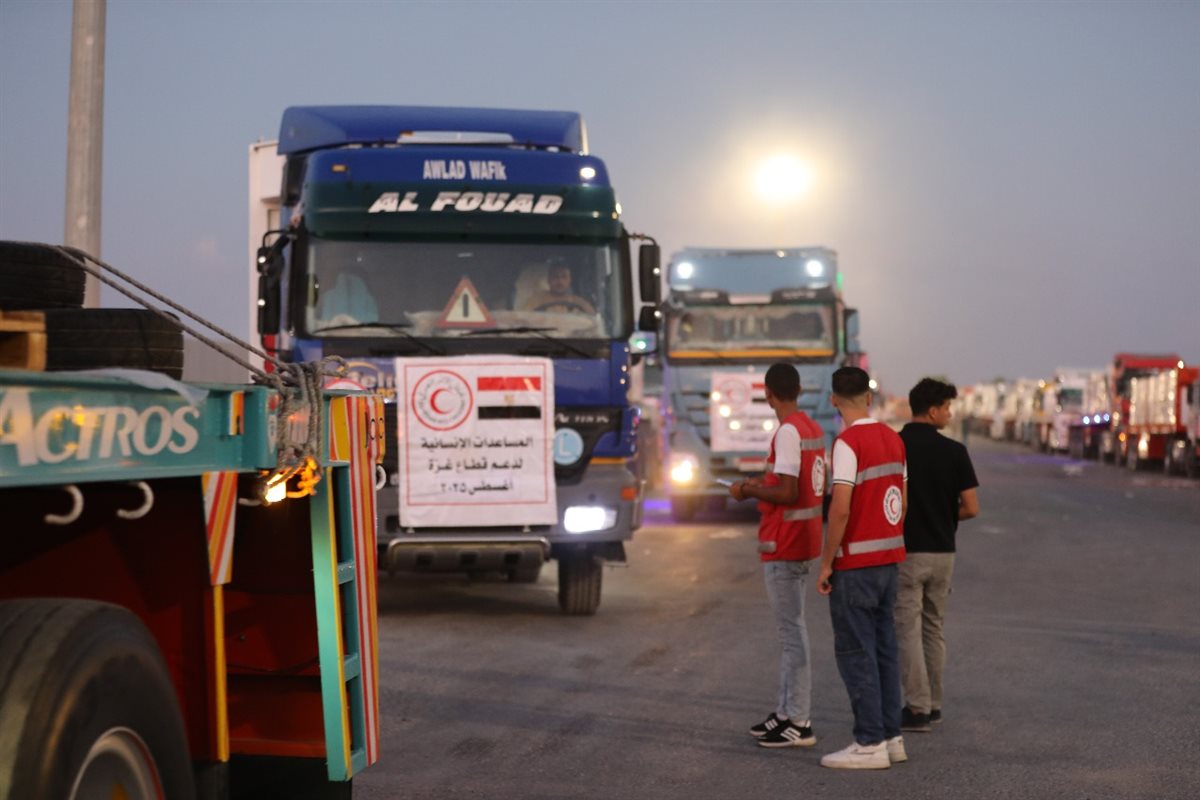 قافلة « زاد العزة.. من مصر إلى غزة»