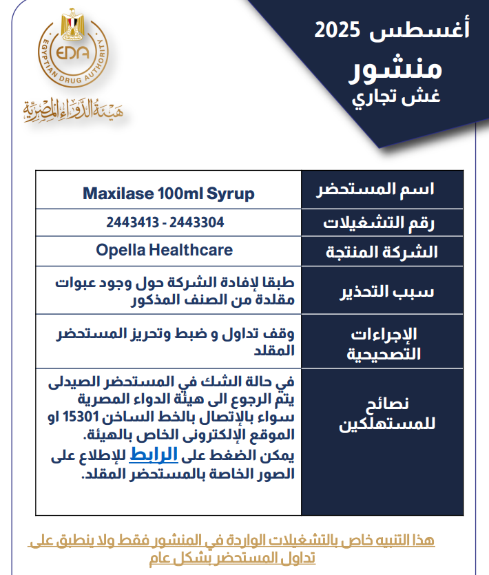 <strong>منشور هيئة الدواء</strong>