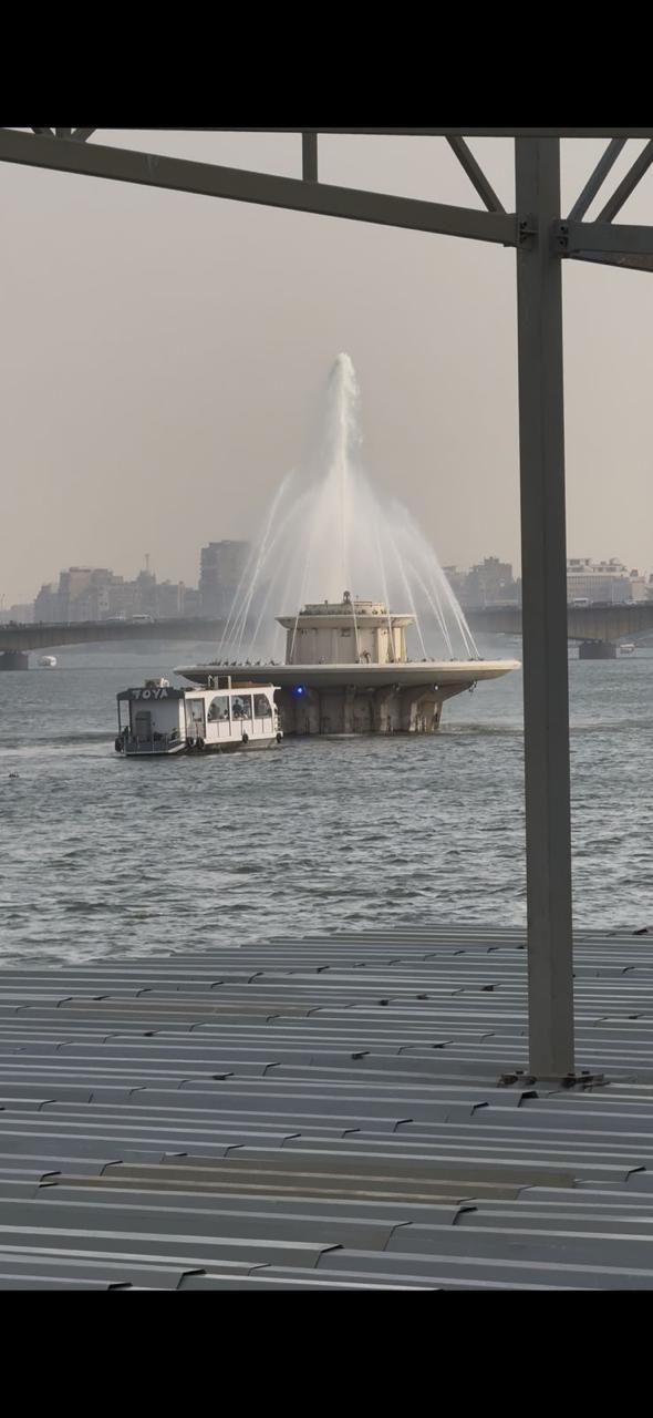 محافظة القاهرة: إعادة صيانة وتشغيل نافورة النيل 