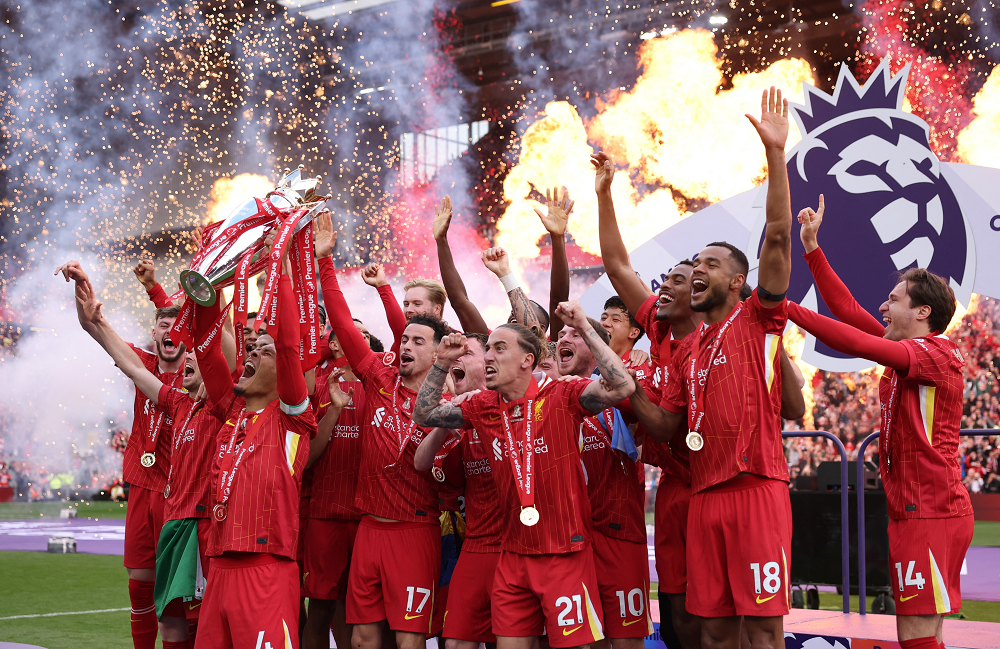 تتويج ليفربول بلقب الدوري الإنجليزي