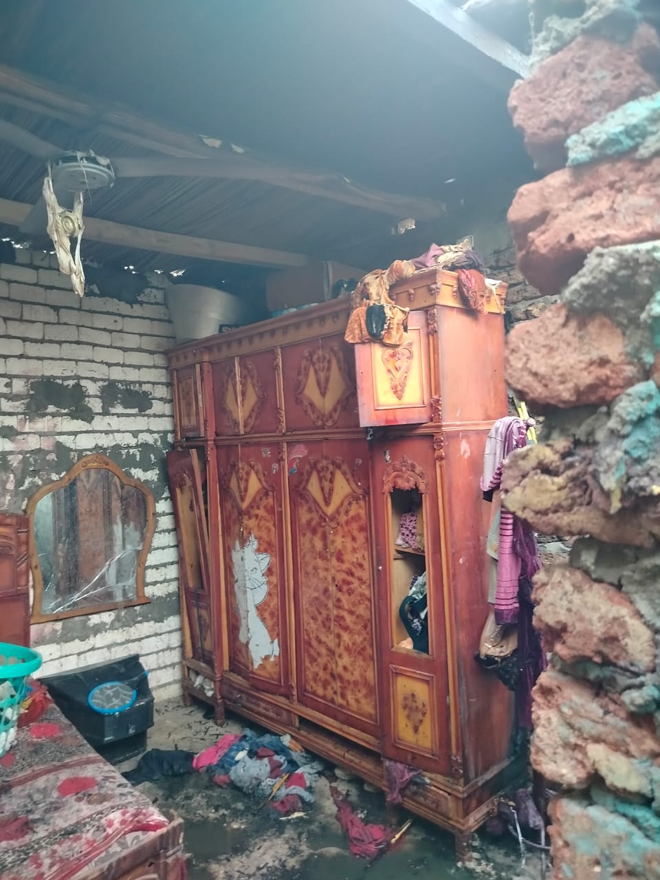 آثار الحريق