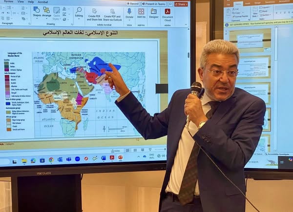 <strong> أكاديمية الأزهر العالمية تنظم ندوة بعنوان تحديات اللغة والنسق المعرفي في العمل الدعوي</strong>