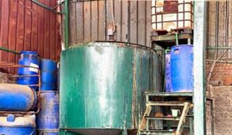 <strong>مصنع لإنتاج المنظفات المغشوشة بالقليوبية </strong>