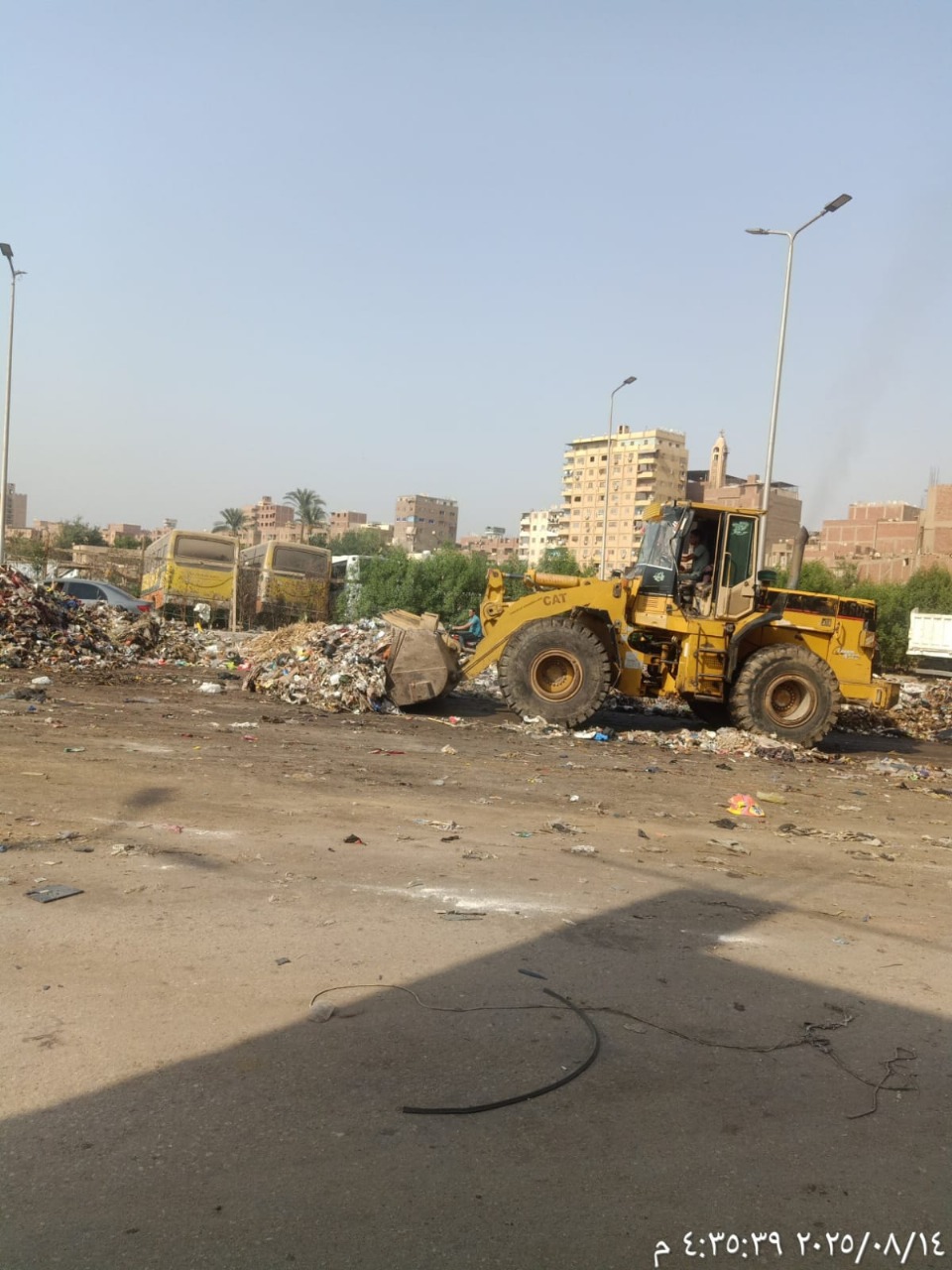 تراكم المخلفات بمنطقة الخصوص وشارع الريحانى بحي الهرم