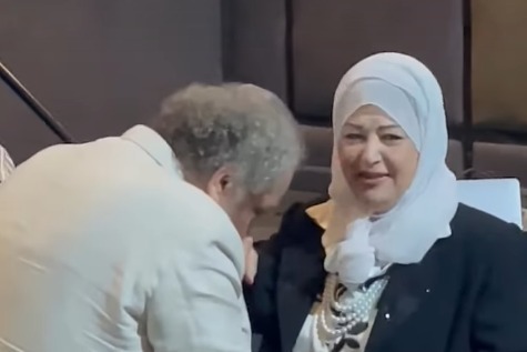 أشرف فايق وعفاف شعيب في حفل تأبين سميحة أيوب