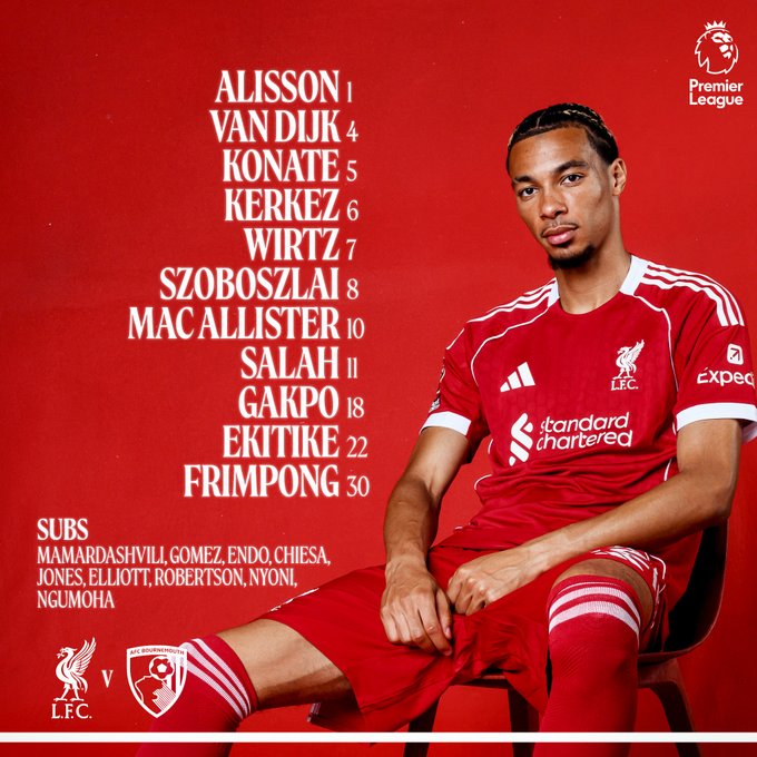 <strong>محمد صلاح يقود ليفربول في افتتاح الدوري الإنجليزي ضد بورنموث</strong>