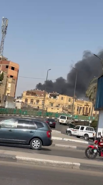 حريق محل زيوت بسوق الترجمان