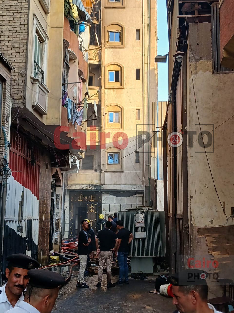 حريق وسط البلد<br>