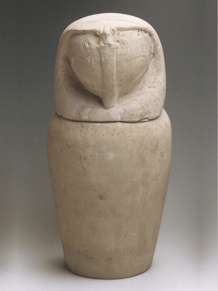 إناء كانوبي برأس صقر 