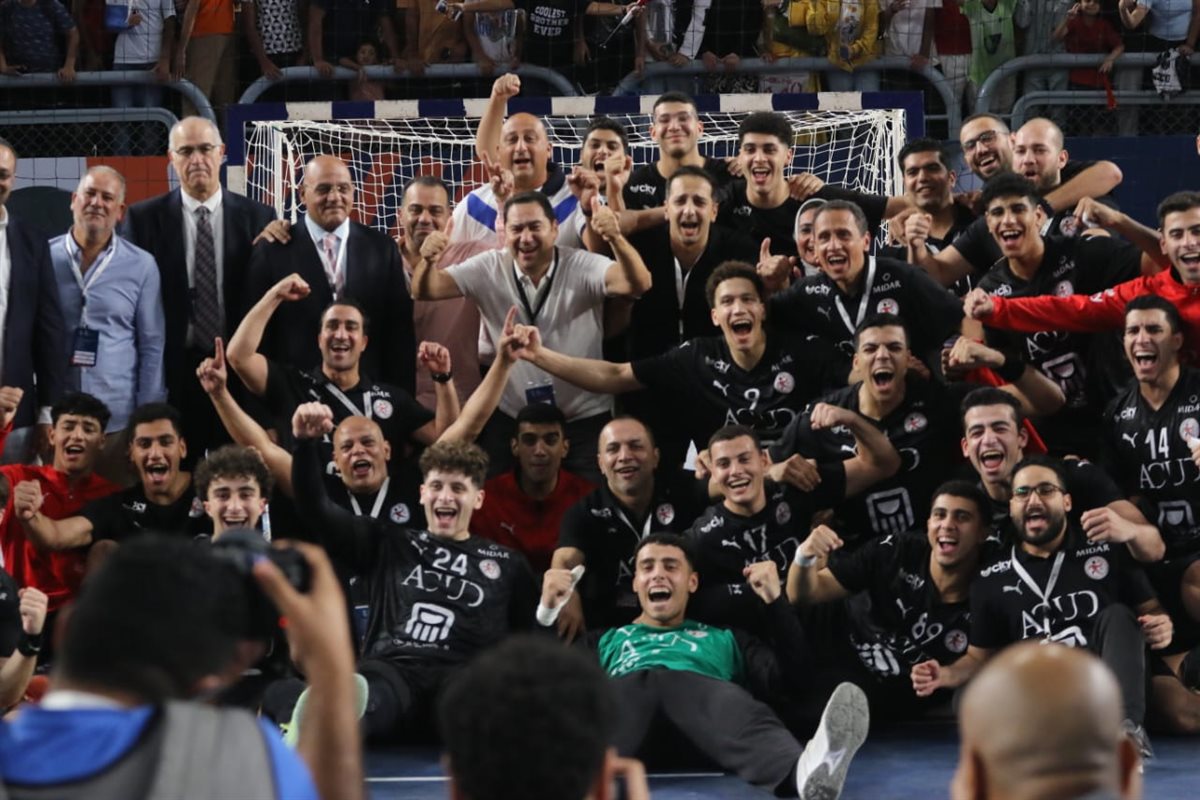 منتخب اليد بعد تحقيق المركز الخامس في مونديال الناشئن