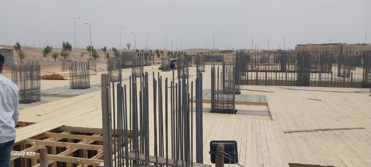 رئيس جامعة الأقصر تتابع الإنشاءات الجامعية بطيبة