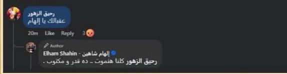 تعليقات منشور إلهام شاهين