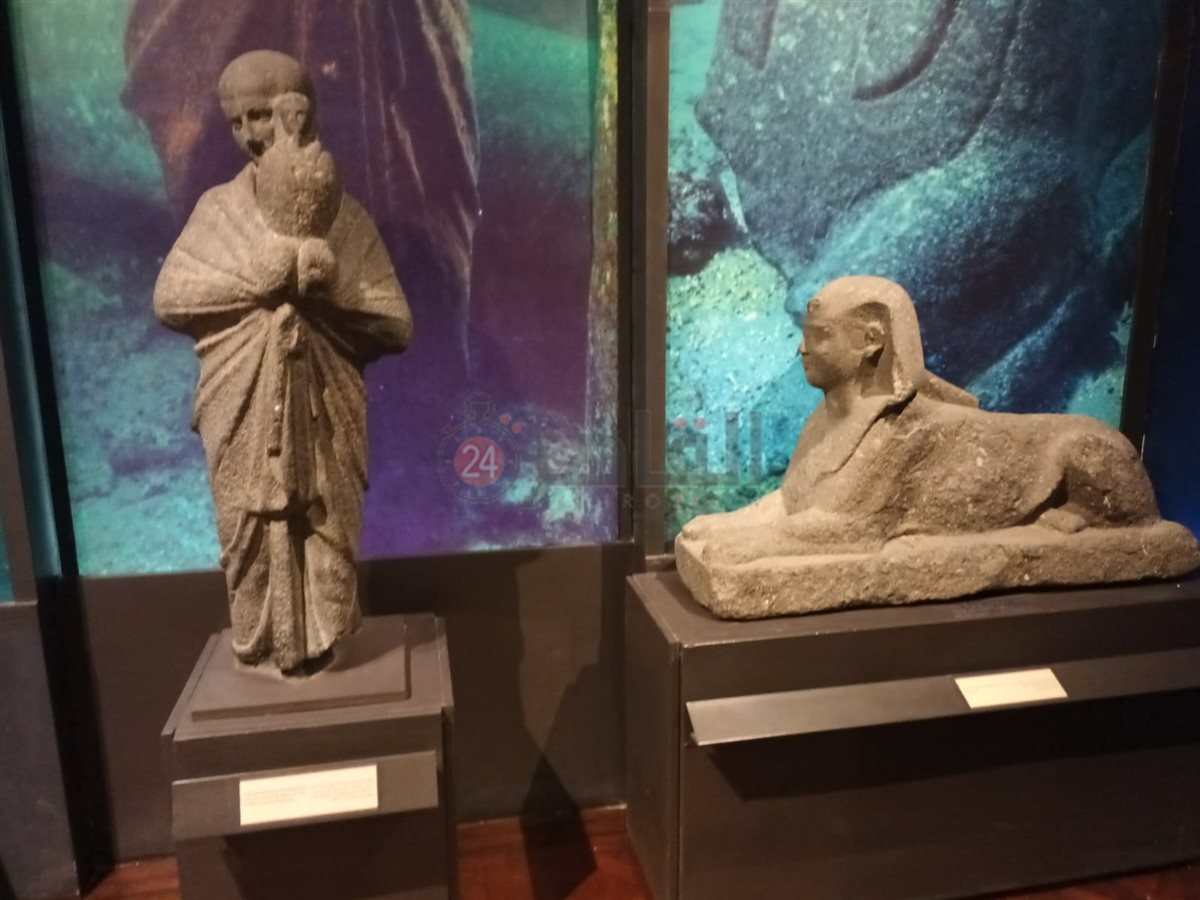 لصور الأولي لمعرض الآثار الغارقة بمتحف الإسكندرية القومي