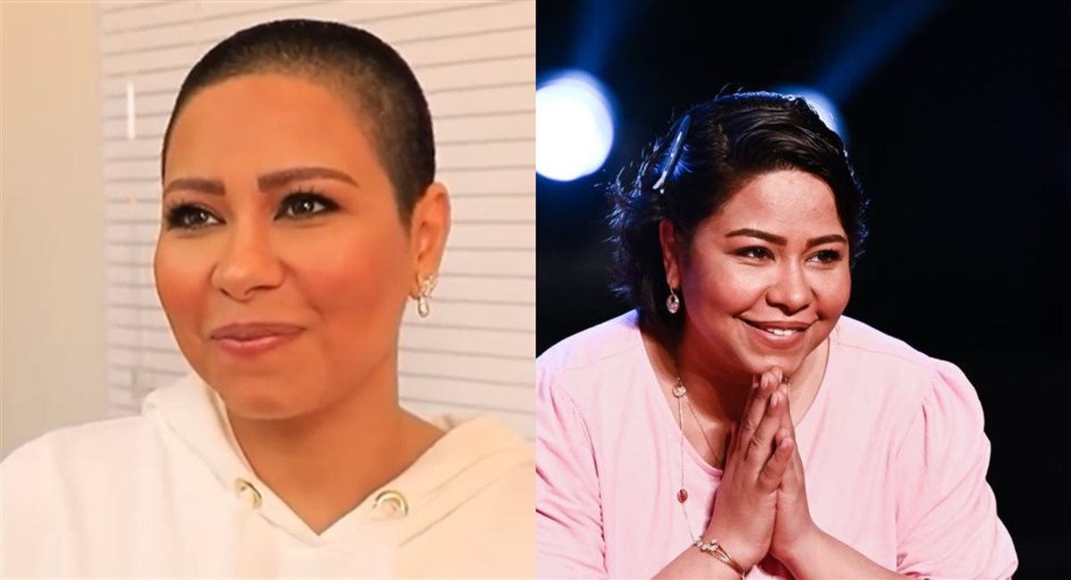 شيرين عبد الوهاب حليقة الرأس وبوزن زائد