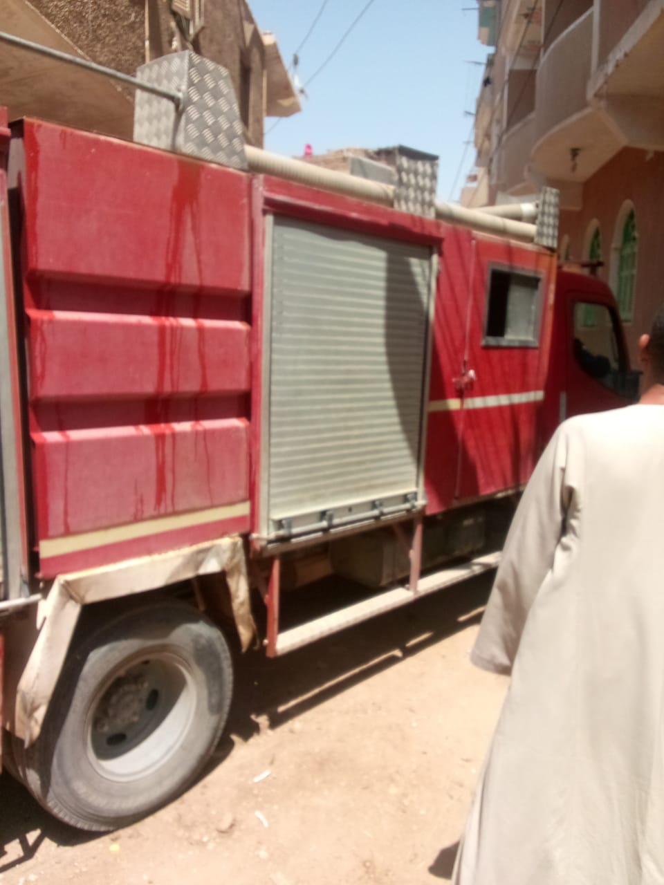 جانب من الحريق