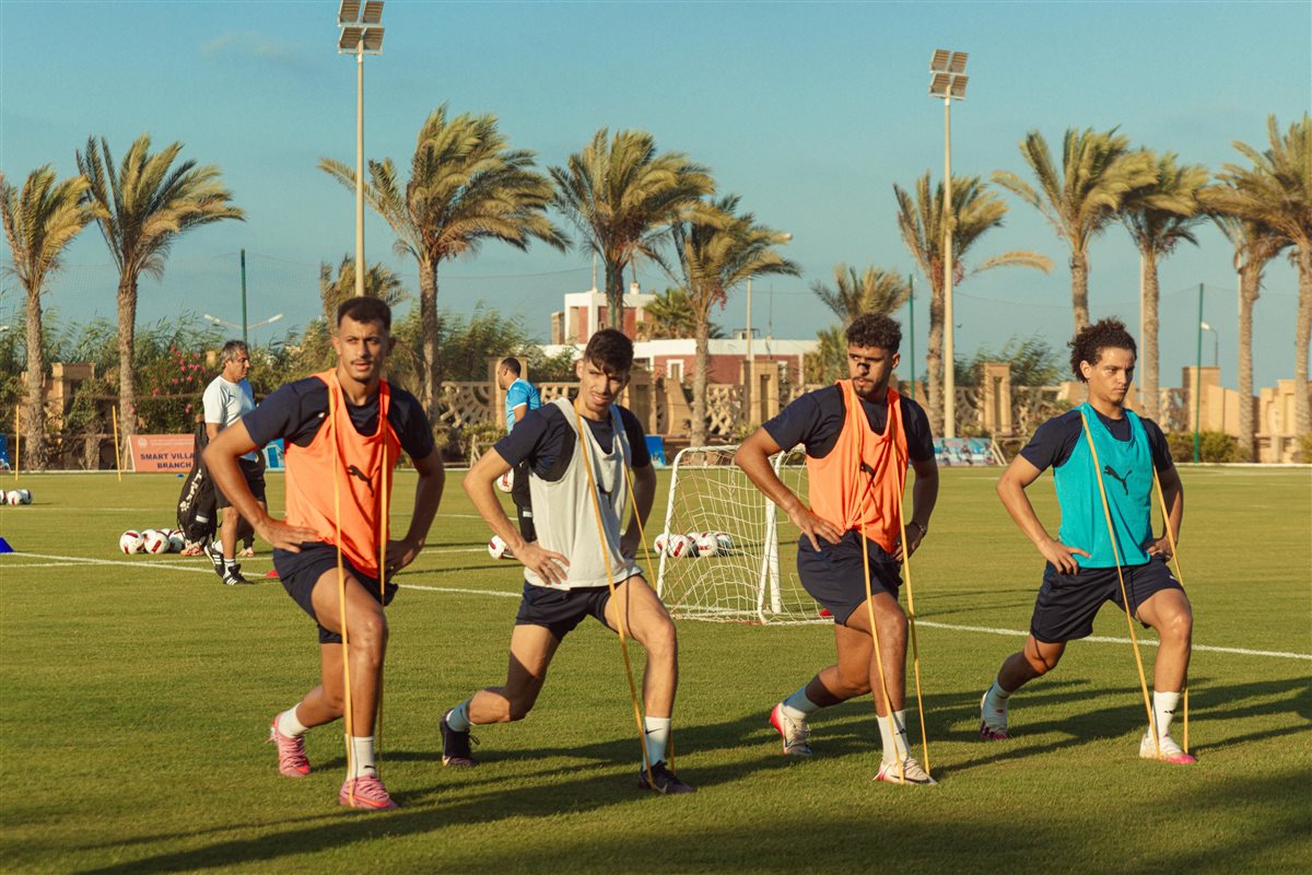 مران فريق النادي المصري 